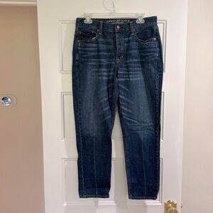 Size 10 American Eagle Vintage High Rise Dark Wash Jeans